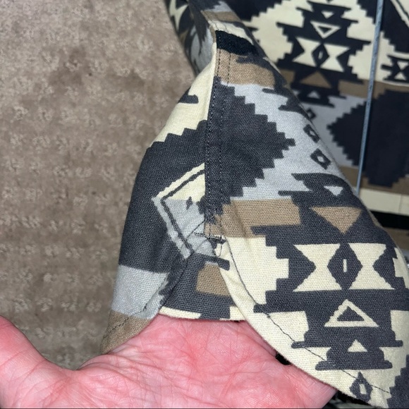 Woolrich button up NWT Aztec print size small Keystone print - Picture 2 of 10